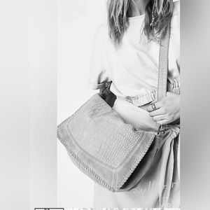 Free People suede Messenger Crossbody bag New with defect